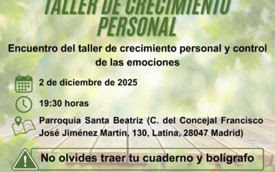2º TALLER DE CRECIMIENTO PERSONAL