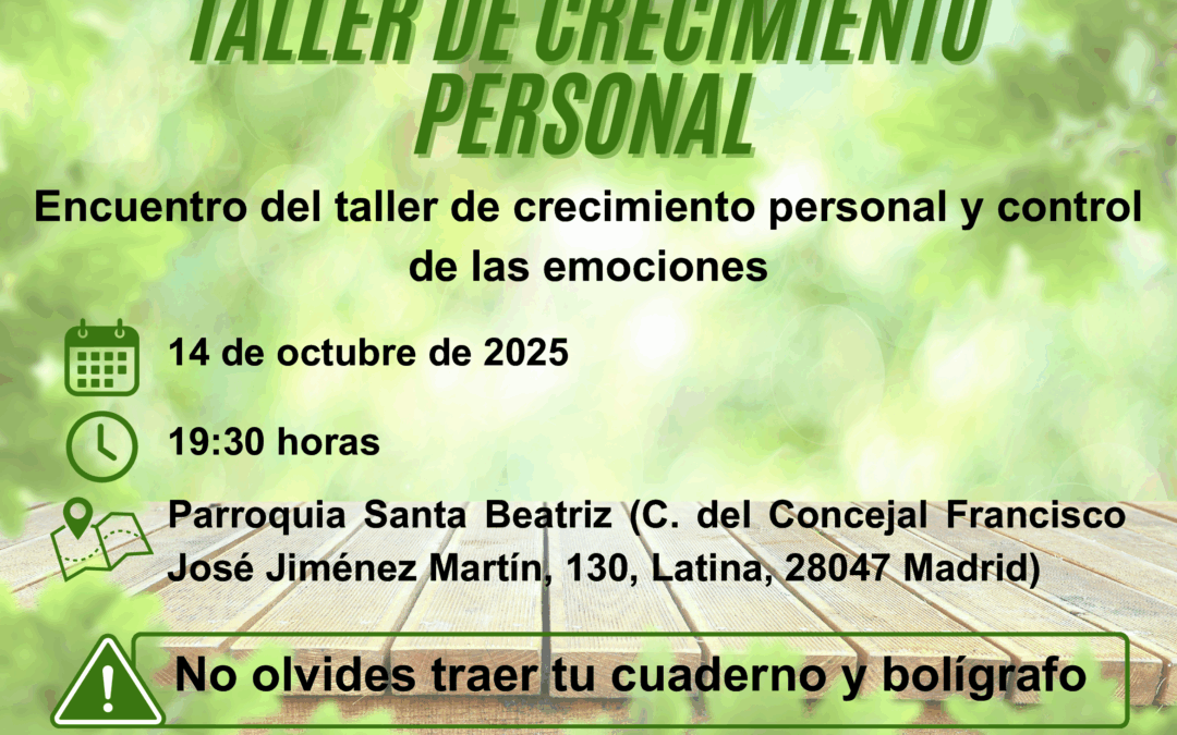 TALLER DE CRECIMIENTO PERSONAL