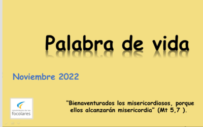 PALABRA DE VIDA – NOVIEMBRE 2022