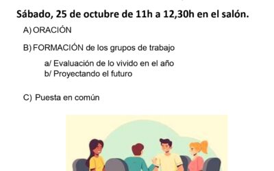 ENCUENTRO PARROQUIAL (25 octubre, 11h)